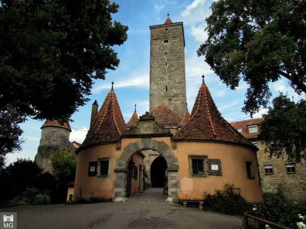 Old Town Fortification Rothenburg-Burgtor (Castle Gate)