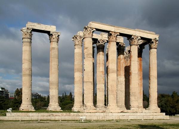 Ancient City Athen (Αθήνα)-Temple of Olympian Zeus