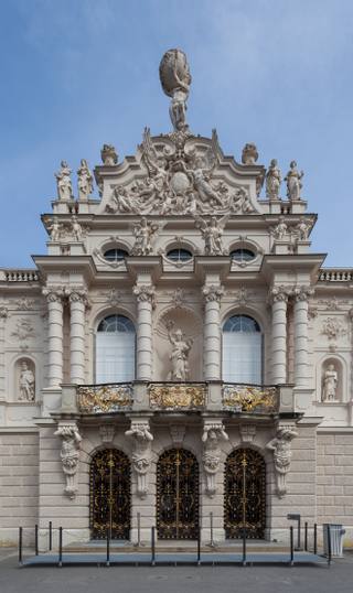 The façade from the south