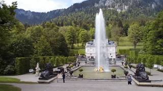 The fountain in front of the palace