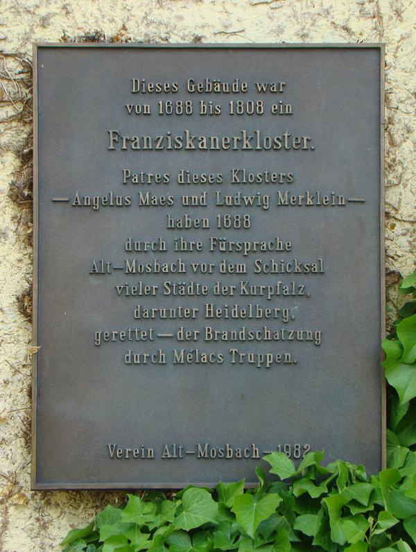 Franziskanerkloster Mosbach